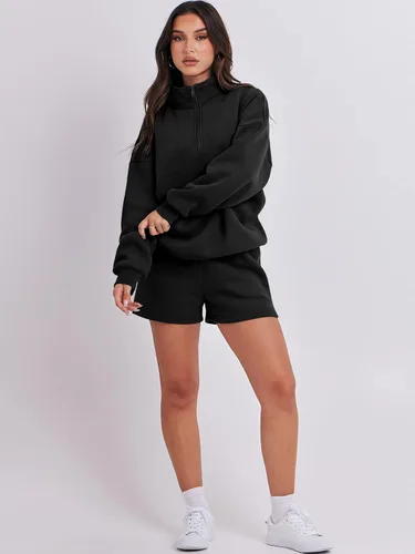 Miniatura 7 de ANRABESS Conjunto de dos piezas para mujer, conjunto de manga larga para gimnasio, ropa de moda de otoño 2024