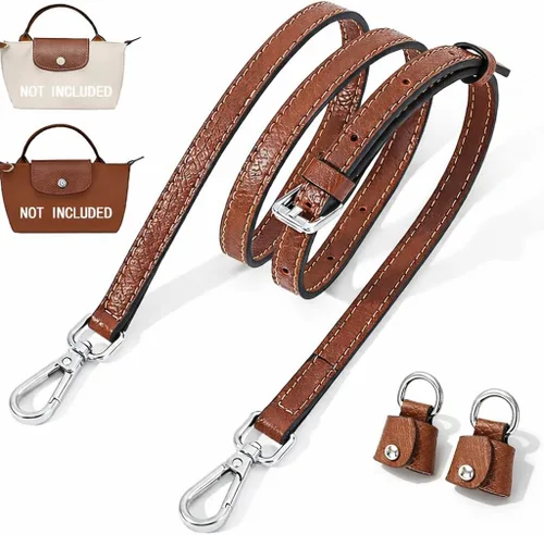 Chispee Correas de repuesto para bolso, bolso de cuero cruzado, correa de hombro ajustable para mini bolsa de mano Longcamp para mujer, sin golpes