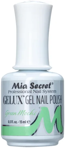Mia Secret Gelux - Esmalte de uñas de gel UV de 0.5 onzas, color roble – Colección 2018 Pick Your Color (Green Mochi)