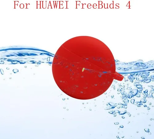 Miniatura 4 de Funda de silicona suave para Huawei FreeBuds 4, funda absorbente de golpes con llavero para hombres, adolescentes, niños, niñas y mujeres