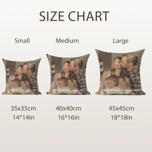 Miniatura 7 de iDIY Almohada personalizada con imagen personalizada, regalos personalizados con fotos para la familia
