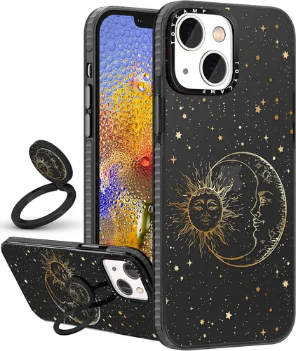 Miniatura 30 de Toycamp Funda para iPhone 13 Pro Max Blanca Con soporte de anillo, lindo astronauta, divertido diseño de dibujos animados, para niñas