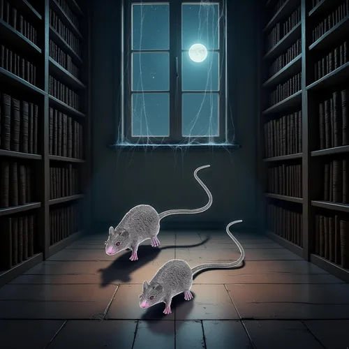 Miniatura 8 de 2Pcs Lifelike Fake Mouse Realistic Mice, Spooky Rat, Halloween Prank, Rubber Rat with Long Tail, Creepy April Fool's Day Decorations