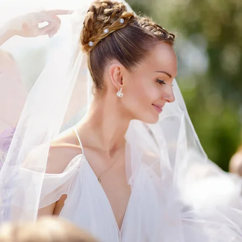 Miniatura 6 de 40 horquillas para el pelo de boda nupcial, pinzas de pelo con diamantes de imitación en forma de U, accesorios de peinado de boda, accesorios