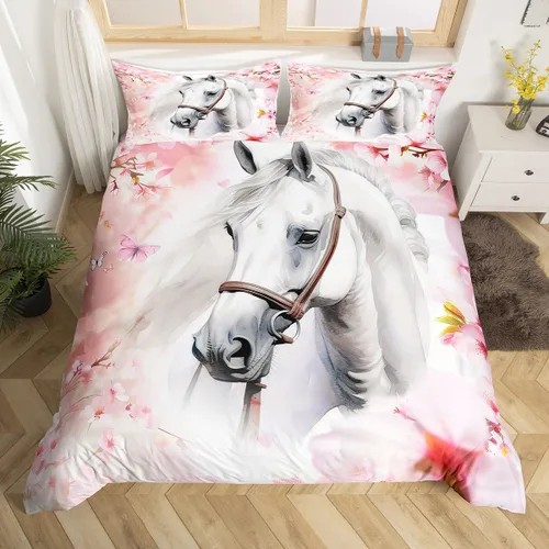 Miniatura 18 de Erosebridal Juego de ropa de cama con diseño de árbol de la vida, tamaño Queen para niños y niñas, diseño bohemio exótico de mariposa, funda