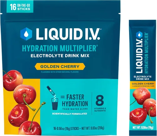 Miniatura 9 de Liquid I.V.® Hydration Multiplier - Popsicle Firecracker Mezcla en polvo de electrolitos para bebida 1 paquete (16 porciones)