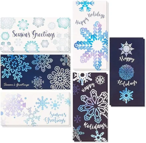 Miniatura 8 de Tarjetas de Navidad con sujetador para dinero y sobres, Árboles navideños