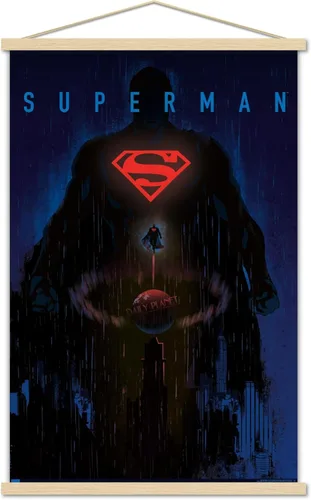 Miniatura 14 de DC Comics: Dark Artistic - Póster de pared de Superman, 34 pulgadas de largo x 22.4 pulgadas de ancho, versión premium sin marco