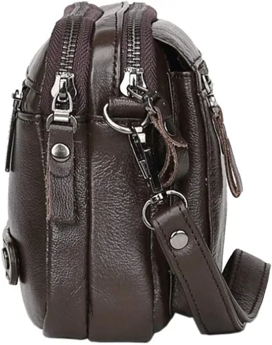 Miniatura 6 de KPYWZER Bolso de mano de cuero para hombre