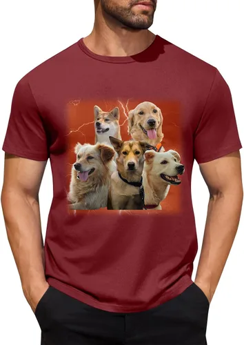 Miniatura 44 de Camisetas personalizadas para hombre, camiseta personalizada con fotos, imagen de mascota, camiseta unisex, diseña tu propio regalo divertido