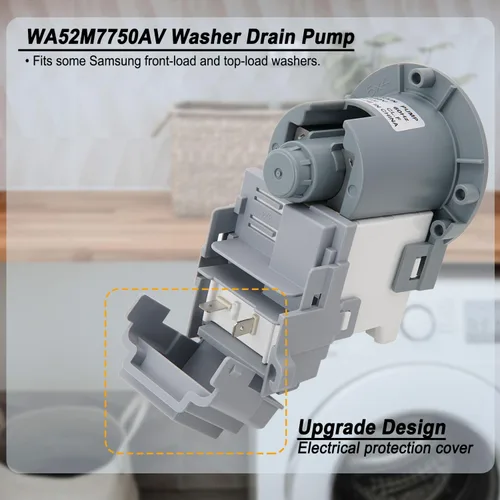 Miniatura 5 de WA52M8650AV/A4 WA52M7750AV/A4 Motor de bomba de drenaje de lavadora apto para Samsung Fit Samsung Washer Drain Pump WA54M8750AV/A4