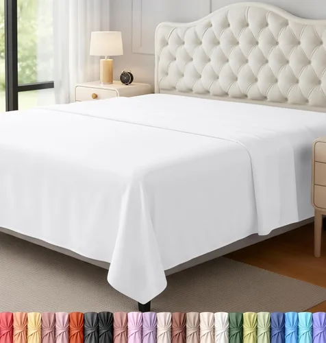 Miniatura 12 de Utopia Bedding Sábanas Planas - Paquete de 6 - Tela de Microfibra Cepillada Suave - Sábana Superior Resistente al Encogimiento y Decoloración - Gris