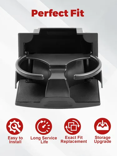 Miniatura 6 de Portavasos de consola compatible con Nissan Pathfinder 2005-2012, Nissan Xterra 2005-2015, Nissan Frontier 2005-2019. Reemplaza 96965-ZP00C