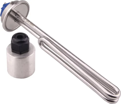 Miniatura 3 de DERNORD Calentador de agua eléctrico de 2 pulgadas (OD64) Tri-clamp 120V 1650W Foldback Elemento de calefacción con baja densidad de vatios