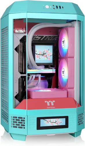 Miniatura 7 de Thermaltake Torre 250 Negra Mini-ITX Mini Torre; Incluye 2 ventiladores CT de 120mm; Soporte para radiador de 360mm; Espacio para GPU de 360mm; Negro
