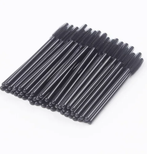 Miniatura 5 de Bihrtc - Paquete de 100 cepillos desechables de silicona para rímel de pestañas