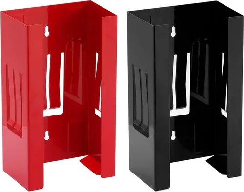 Miniatura 8 de Dispensador magnético de guantes de 2 piezas, soporte para caja de guantes desechables, soporte para guantes para montaje en pared, soporte