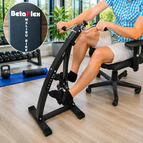 Miniatura 4 de BetaFlex HomePhysio Malibu - Ejercitador de pedal dual para jóvenes y personas mayores, bicicleta de ejercicio de pedal compacto para brazos
