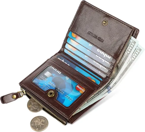 Miniatura 2 de Lavemi Ultra Thin Small Compact Leather Womens Wallets RFID Blocking Credit Card Holder for Women