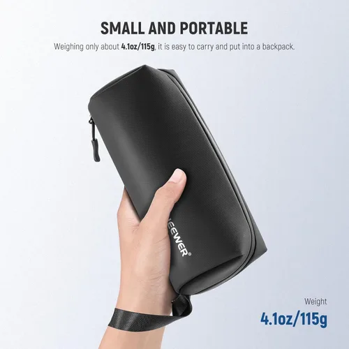 Miniatura 5 de NEEWER Bolsa de transporte para bolsillo 4 bolsillos 3, protección a prueba de polvo, a prueba de salpicaduras, absorción de golpes, resistente a