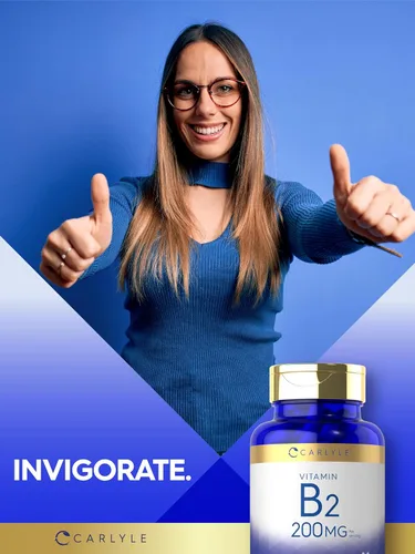 Miniatura 7 de Carlyle Vitamina B2 200 mg 150 unidades Riboflavina Suplemento esencial sin OMG y sin gluten