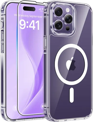 Miniatura 265 de FNTCASE - Funda para iPhone 16 Pro: magnética, mate, translúcida, de grado militar, protectora contra caídas, resistente, fina, duradera y a prueba