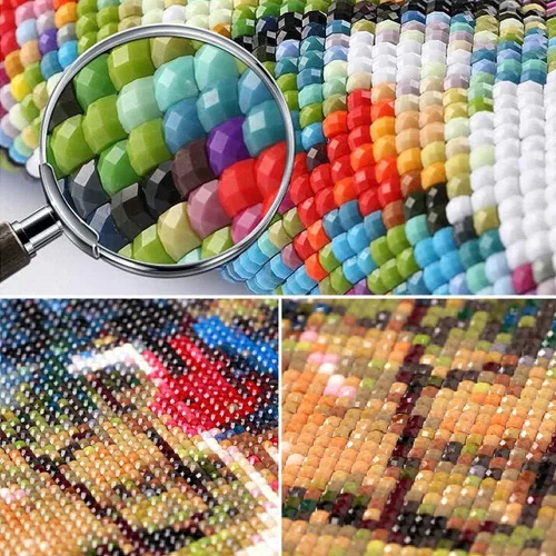 Miniatura 4 de Pintura de diamante personalizada con sus fotos, cuadrada, kits de pintura de diamante personalizados para adultos, con su propia imagen