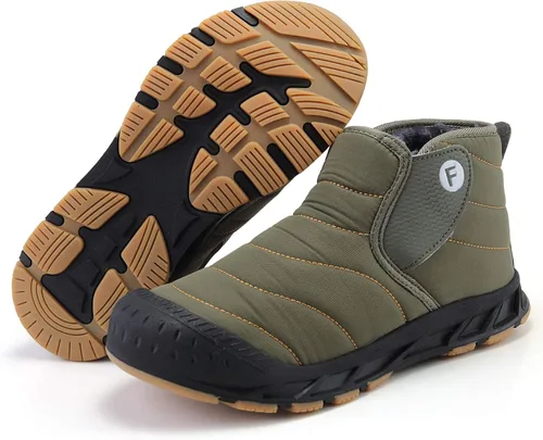 Miniatura 2 de Eagsouni Botas de nieve para hombre y mujer, zapatos de invierno, antideslizantes, resistentes al agua, totalmente forradas de piel, para exteriores