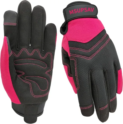 Miniatura 35 de Guantes de jardinería a prueba de espinas y resistentes a pinchazos con agarre, guante de jardín para mujer, regalos de cuero para trabajo en el 1