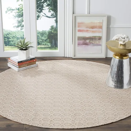 Miniatura 17 de SAFAVIEH Colección Montauk - Alfombra decorativa de 3 x 5 pies, color marfil y azul marino, tejido plano bohemio hecho a mano, de algodón, ideal