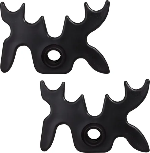 Miniatura 8 de GSE - Cabeza de puente portátil de plástico negro con cabeza de alce, cabeza de puente de taco de billar, accesorios para taco de billar para mesa
