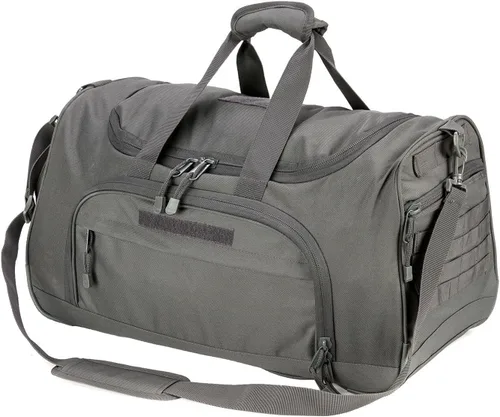 Miniatura 7 de HYKING Bolsa de gimnasio para mujeres y hombres, bolsa táctica militar para fin de semana, entrenamiento, ligera, impermeable, deportiva, bolsillo