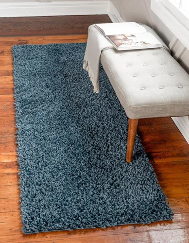 Miniatura 41 de Unique Loom Davos Shag Collection - Alfombra de área, color liso (4 pies 1 pulgada x 6 pies 1 pulgada, rectangular, color pimienta)