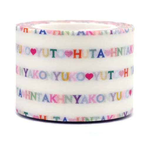 Cinta washi japonesa colorida para escribir, agradecimiento/1.181 in x 32.8 ft