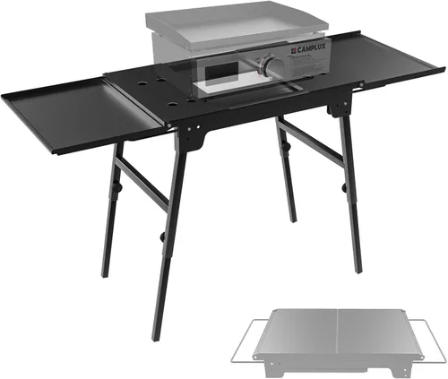 Miniatura 8 de Camplux Parrilla de Propano de Gas, Estación de Parrilla Plana para Cocina, Acampar, Exteriores, Mesa - Parrilla BBQ de Acero Inoxidable