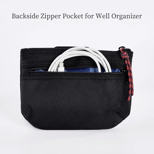 Miniatura 5 de Rough Enough - Bolsa pequeña de almacenamiento tecnológico organizador de cables de viaje para electrónica, cables, cargadores, disco duro, bolsa