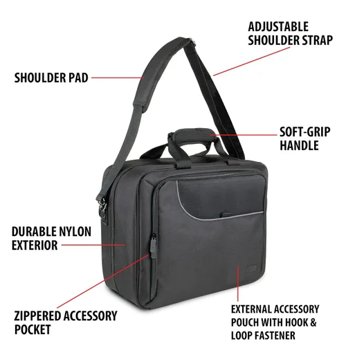 Miniatura 5 de Bolsa de viaje grande para estilista de USA Gear - Estuche para salón de cabello - Interior personalizable con divisores ajustables - Se adapta a