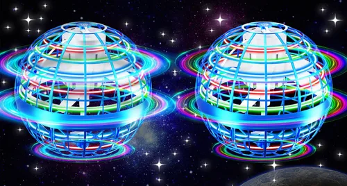 Vantexi Juguete de bola de orbe volador, LED de paracaídas mejorado 2026, mini bola de gravedad mágica controlada a mano, boomerang de globo