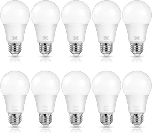 Bombillas LED MAXvolador A19 13 W, equivalente a 100 vatios, luz blanca diurna de 5000 K, 1500 lm, base E26, no regulable, bombillas de luz blanca
