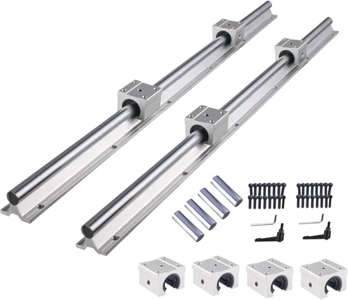 Miniatura 17 de ANWOK - Riel lineal SBR20-23.622 in/23.6 pulgadas, riel deslizante lineal con 4 bloques de rodamientos SBR20UU para routers CNC de bricolaje