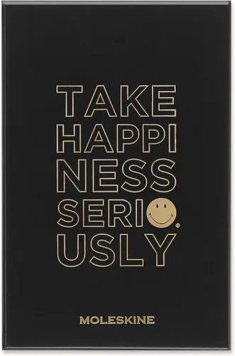 Moleskine Planificador Smiley Positivity de edición limitada con caja de coleccionista, tapa dura, grande (5 x 8.25 pulgadas), planificador sin