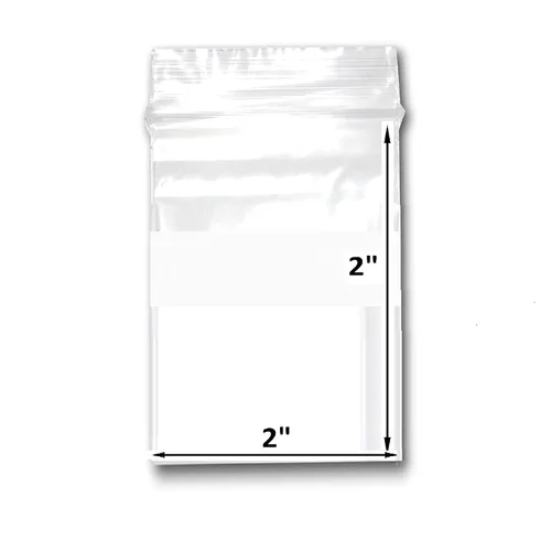 Miniatura 20 de 200 bolsas de plástico transparente de 6 x 9 pulgadas, bolsas de polietileno con cierre resellable de 2 mil con cierre resellable Claro
