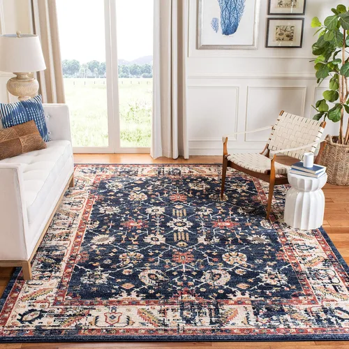 Miniatura 11 de SAFAVIEH Colección Charleston Alfombra de Acento - 2 pies x 5 pies, Gris & Gris Oscuro, Diseño Oriental con Efecto Desgastado, No Desprende Pelusa