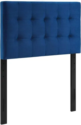 Miniatura 12 de Modway Lily Biscuit - Cabecero de terciopelo con estilo capitoné para cama individual, color gris