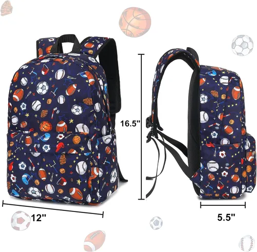 Miniatura 64 de CAMTOP - Conjunto de mochila y lonchera con estampados divertidos para niños de preescolar y primaria), Y0058-2