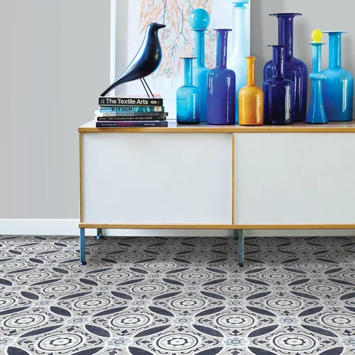 Miniatura 3 de FloorPops FP2484 Sienna Azulejos de suelo adhesivos, color gris