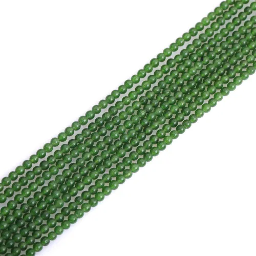 Miniatura 13 de JOE FOREMAN 0.079 in piedras preciosas redondas Taiwán Jade perlas DIY pulsera collar joyería suelta grano Strand 15