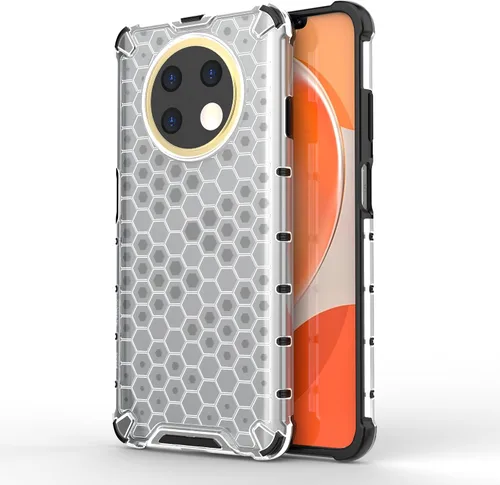 Miniatura 2 de Funda compatible con Huawei nova Y91 4G, compatible con Huawei nova Y91 4G STG-LX1 STG-LX2 funda 2 en 1 para teléfono, color blanco