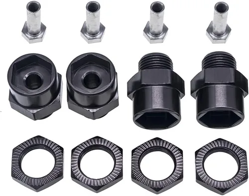 Miniatura 6 de Adaptador de cubo hexagonal de rueda de 0.472 in a 0.669 in conversión para 1/10 RC Car y actualización de neumáticos 1/8 Azul oscuro