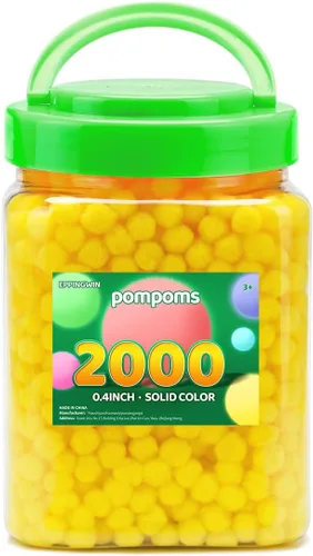 Miniatura 47 de Eppingwin 90 PCS Pompones Multicolores, Pompones Suaves de 1.5 Pulgadas para Manualidades, Colores Surtidos Pompones Grandes para Artes